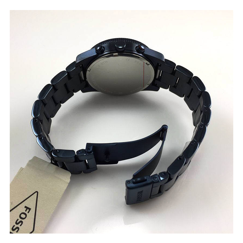 WW0255 Fossil Unisex Multifunction Blue Stainless Steel Chain Watch ES4093