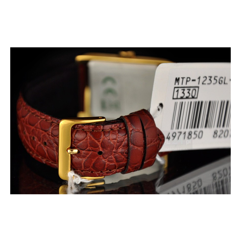 WW0243 Casio Enticer Golden Leather Belt Watch MTP-1235GL-7ADF