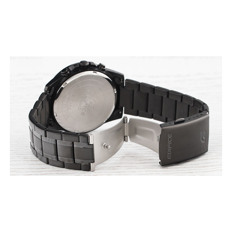 WW0226 Casio Edifice Chronograph Stainless Steel Black Chain Watch EFV-540DC-1BVUDF