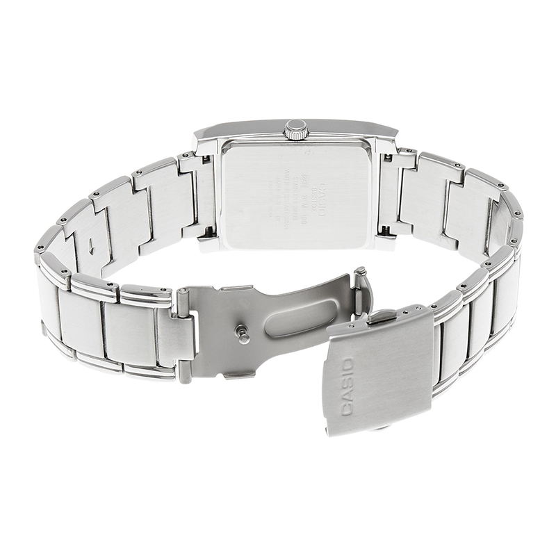 WW0305 Casio Beside Date Stainless Steel Chain Watch BEM-100D-1AVDF