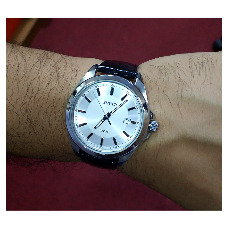 WW0912 Seiko Date Leather Belt Watch SUR065P1