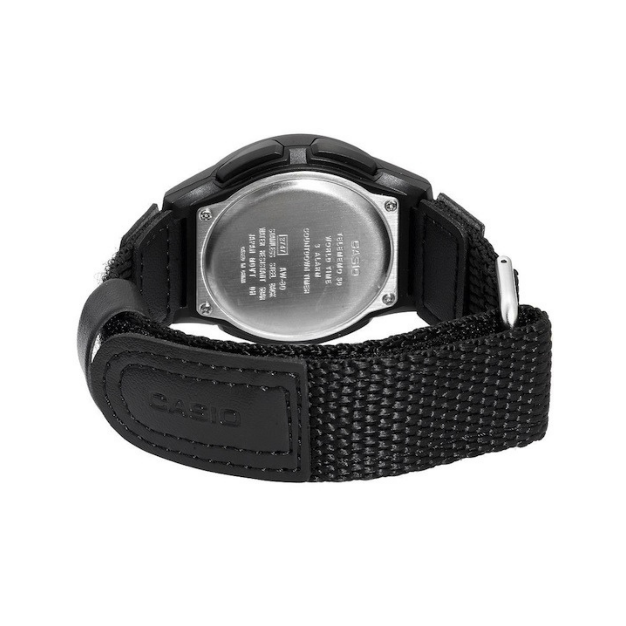 WW0397 Casio Youth Dual Time Nylon Belt Watch AW-80V-1BVDF
