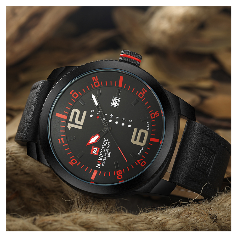 WW0349 Naviforce Day Date Belt Watch