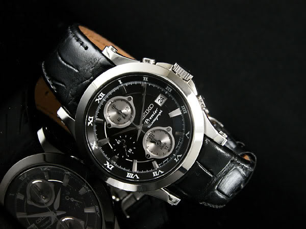 WW0875 Seiko Premier Chronograph Chain Watch SNA587P1