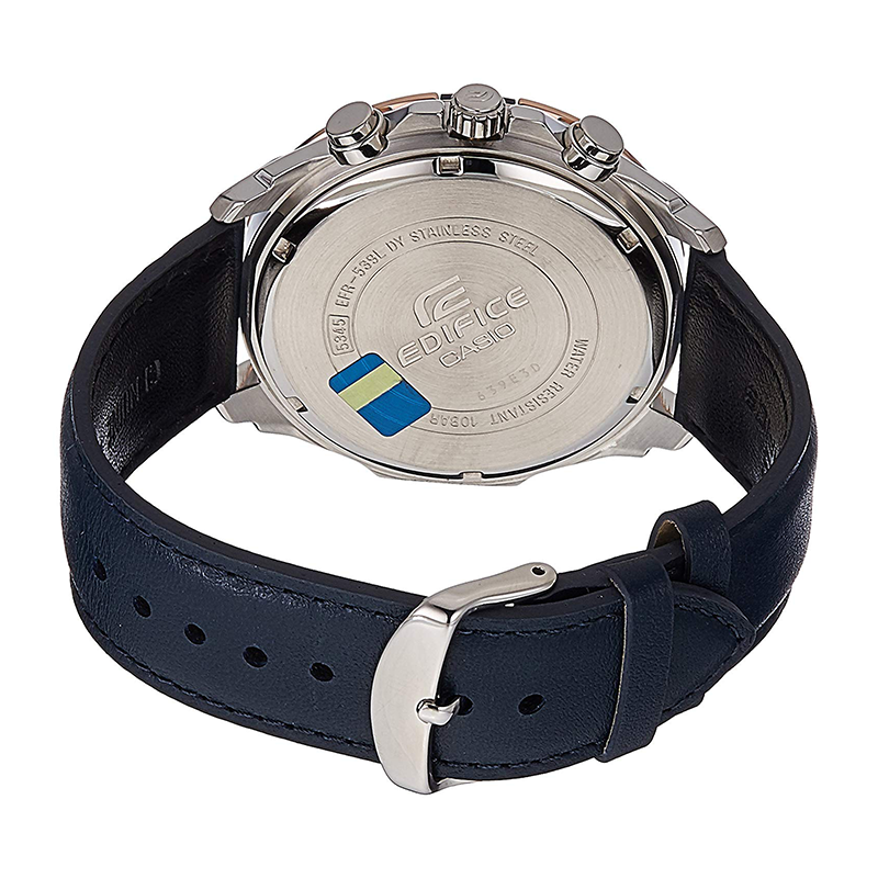 WW0221 Casio Edifice Chronograph Leather Belt Watch EFR-539L-7CVUDF