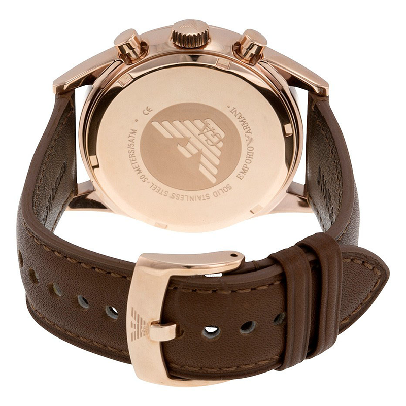 WW0266 Emporio Armani Sportivo Chronograph Leather Belt Watch AR5995