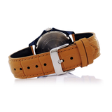 WW0063 Casio Enticer Day Date Blue Leather Belt Watch MTP-1384BUL-9AVDF