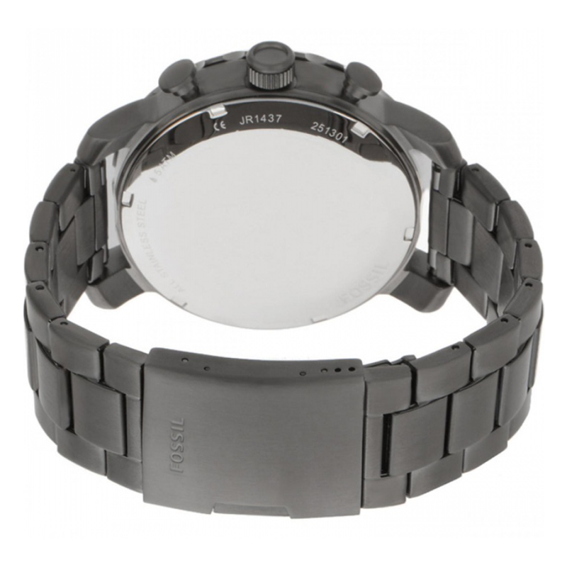 WW0265 Fossil Nate Chronograph Smoke Stainless Steel Chain Watch JR1437