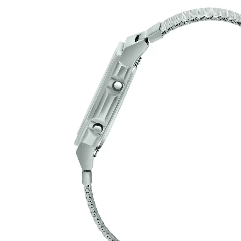 WW1915 Casio Classic Illuminator Stainless Steel Silver Mesh Chain Watch A1000MA-7EF