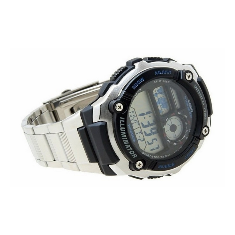 WW1260 Casio World Time Digital Chain Watch AE-2100WD-1AV