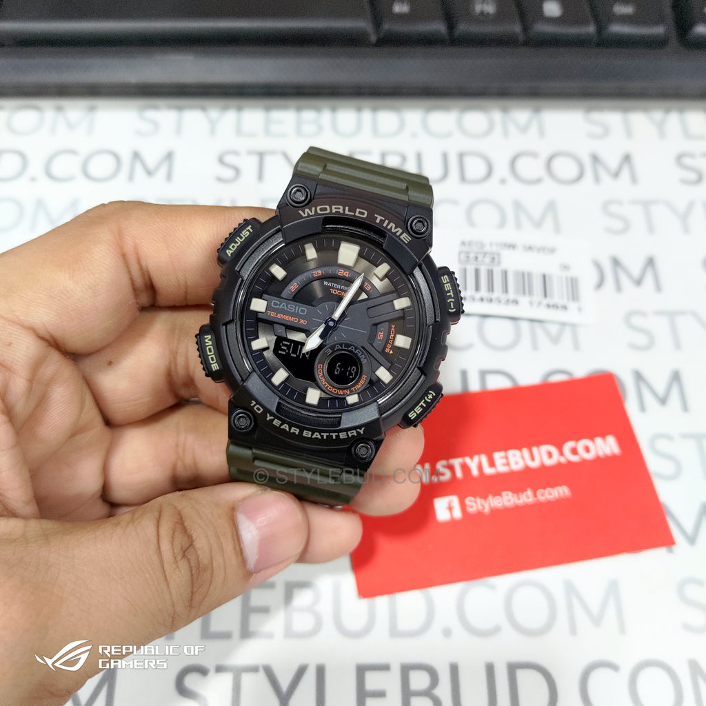 Casio AEQ-110W-3AVDF Watch