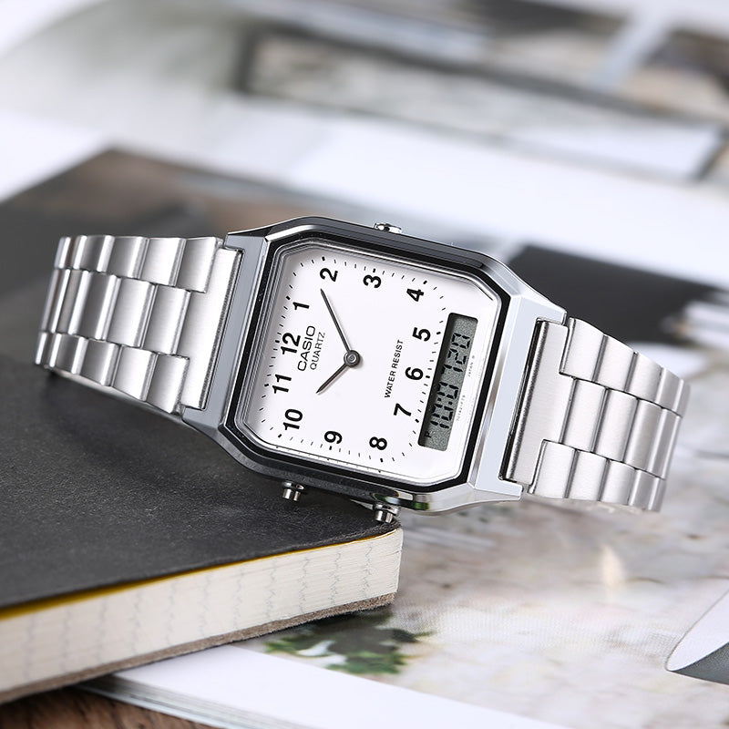 Casio AQ-230A-7BMQ Vintage Watch description image