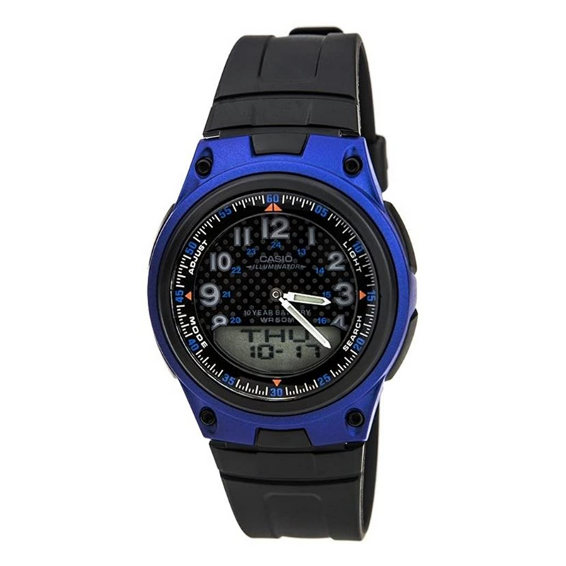 WW1310 Casio Youth Dual Time Resin Belt Watch AW-80-2BVDF