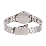 WW1345 Casio Standard Day Date Silver Ladies Chain Watch LTP-V006D-1B2UDF
