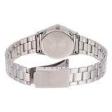 WW1348 Casio Standard Day Date Silver Ladies Chain Watch LTP-V006D-7B2UDF