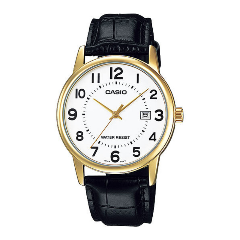 WW1608 Casio Classic Date Golden Belt Watch MTP-V002GL-7BUDF