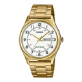 WW1336 Casio Standard Day Date Golden Chain Watch MTP-V006G-7BUDF
