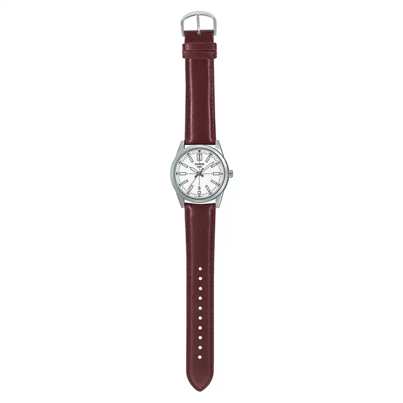 WW1606 Casio Enticer Date Silver Belt Watch MTP-VD02L-7EUDF