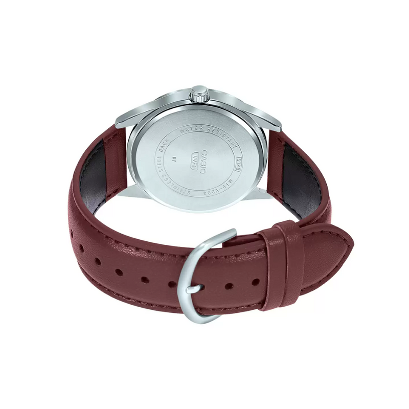 WW1606 Casio Enticer Date Silver Belt Watch MTP-VD02L-7EUDF