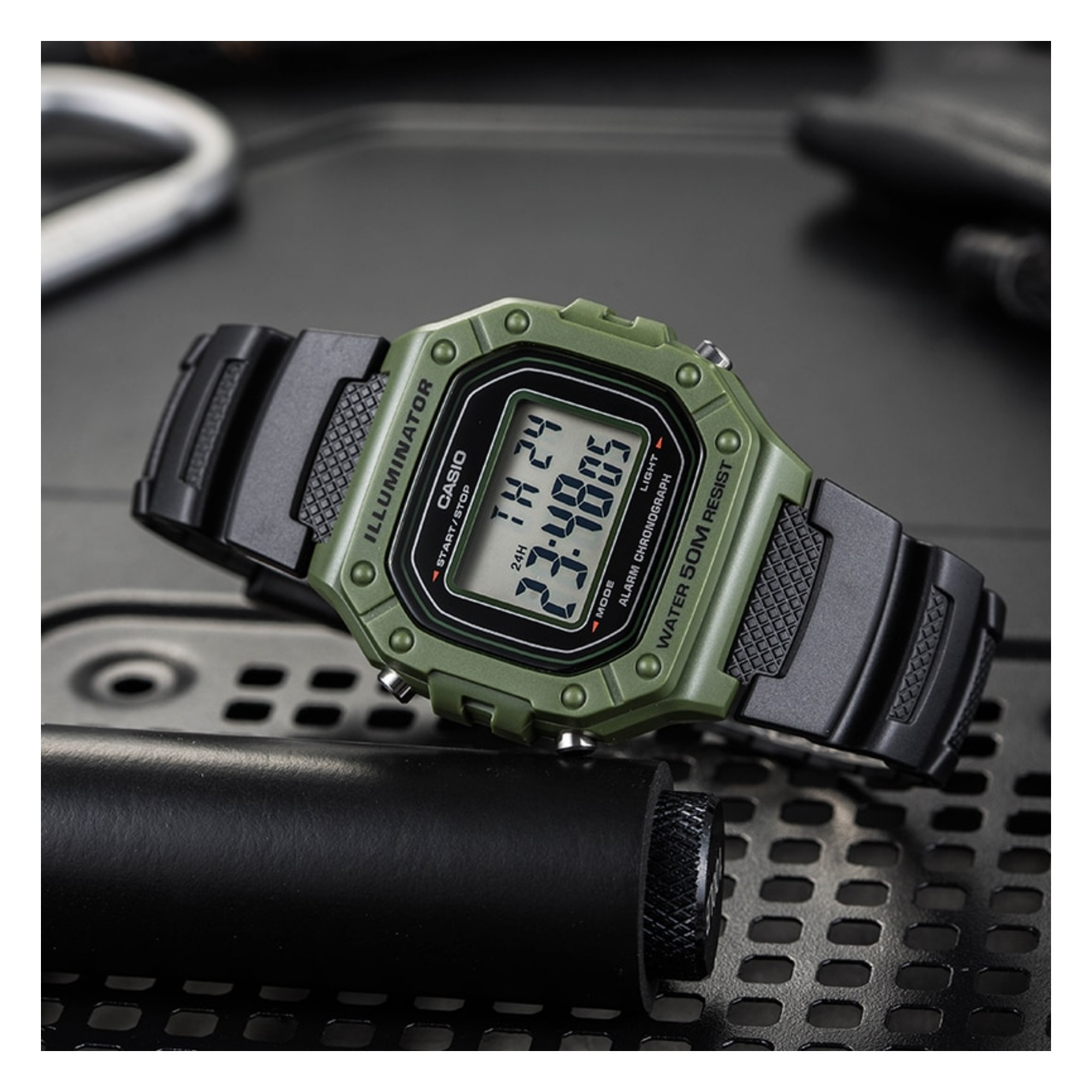 G Shock Casio W218h 3avdf 100% Original) Casio W-218H-3A Classic