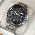 WW0695 Guess Waterpro Chronograph Stainless Steel Silver Chain Watch U15072G1