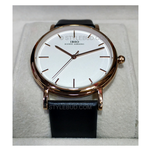 WW0329 IBSO Slim Leather Belt Watch S8200G