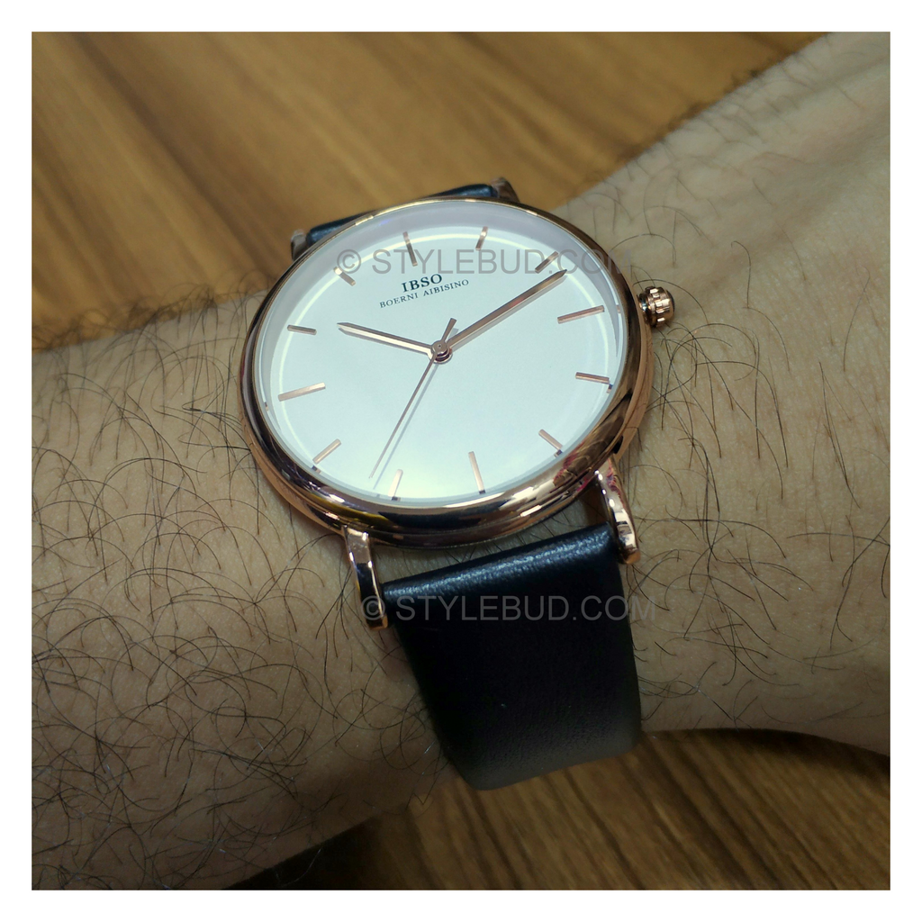 WW0329 IBSO Slim Leather Belt Watch S8200G