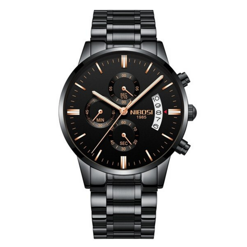 Nibosi Chronograph Date Chain Watch NI2309 in Bangladesh