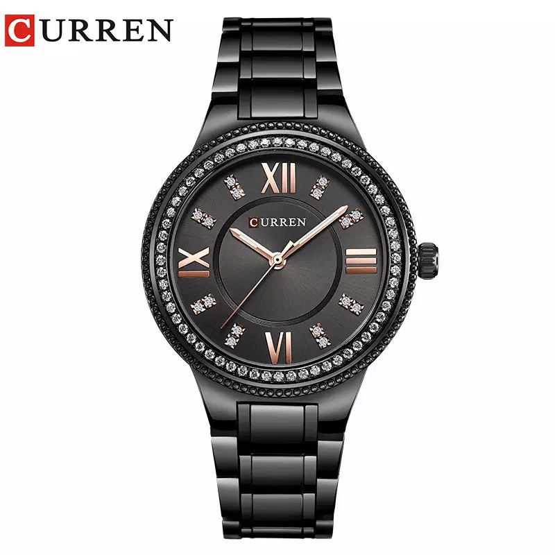 Curren Ladies Black Chain Watch C9004L Bangladesh STYLEBUD.COM