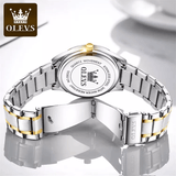 WW1718 Olevs Day Date Two Tone Chain Watch 5563G