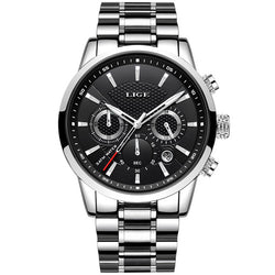 Lige Chronograph Silver Chain Watch 9866 Bangladesh STYLEBUD.COM