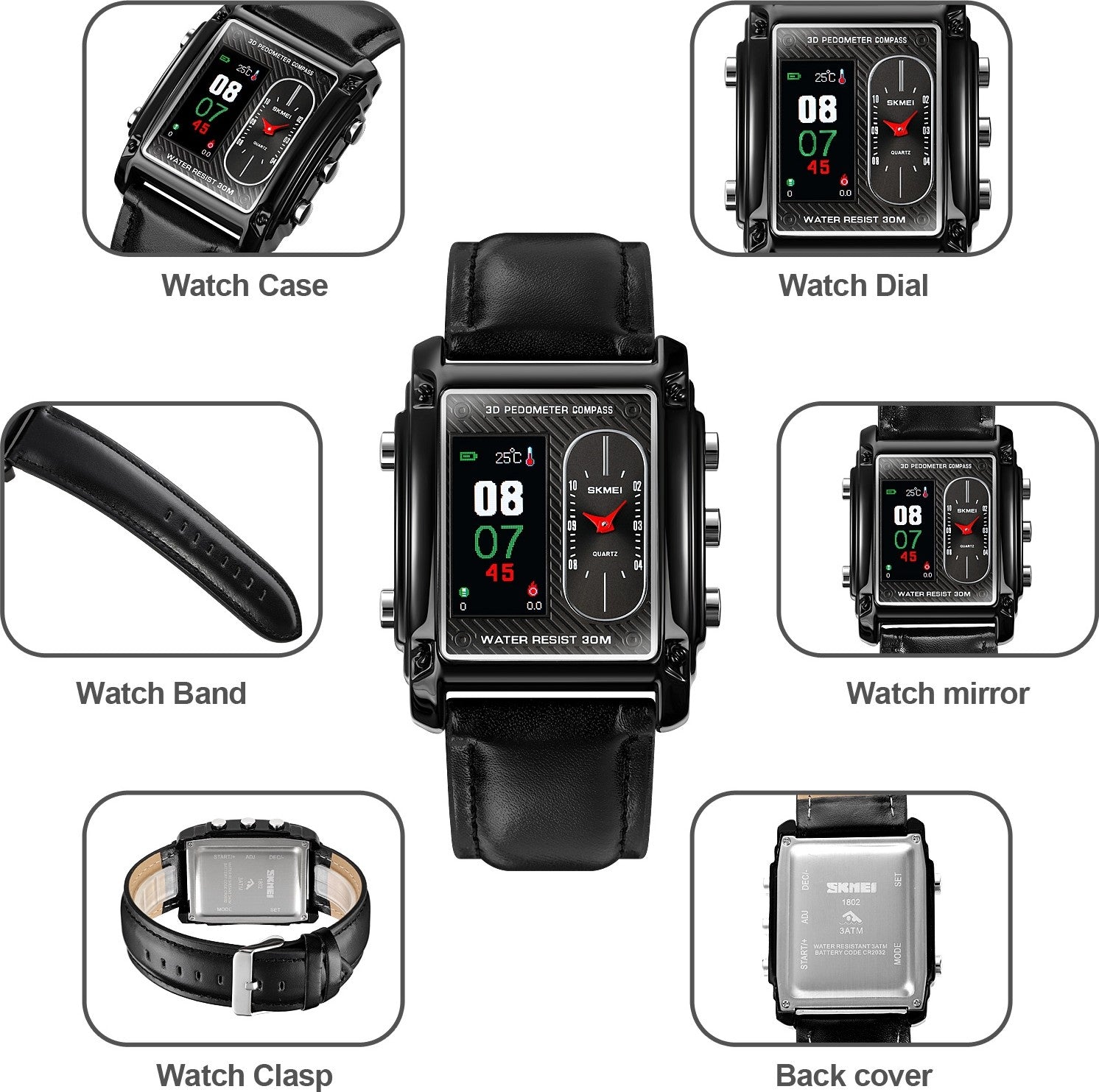 WW1863 Skmei 1802 Watch